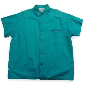 Original Jams Man Surfline Shirt 49 in Green Vintage‎ Jams World One Size Only